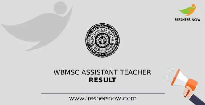 WBMSC Assistant Teacher Result