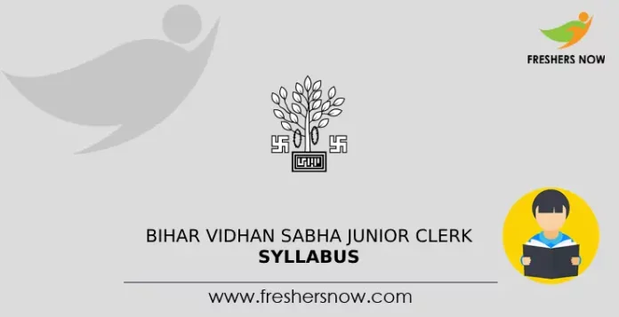 Bihar Vidhan Sabha Junior Clerk Syllabus