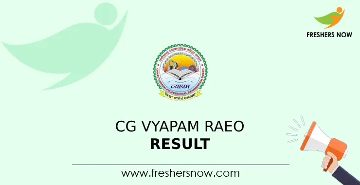 CG Vyapam RAEO Result 2024 Cut Off Marks Merit List