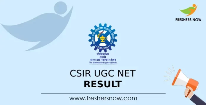 CSIR UGC NET Result