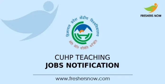 CUHP Teaching Jobs Notification