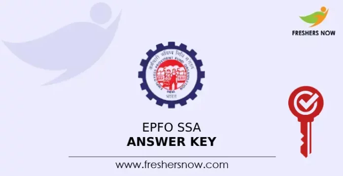 EPFO SSA Answer Key