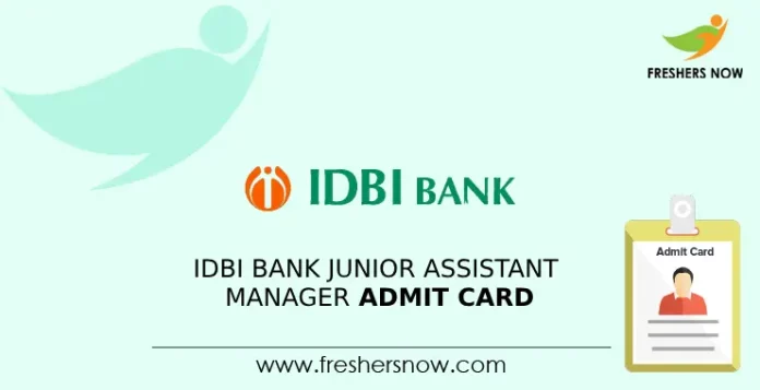 IDBI Bank Admit Card