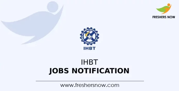 IHBT Jobs Notification