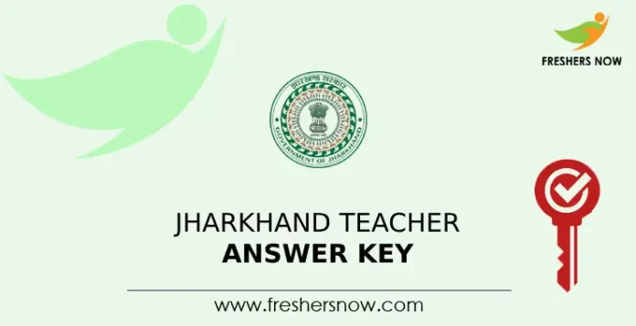 Jharkhand Teacher Answer Key 2024