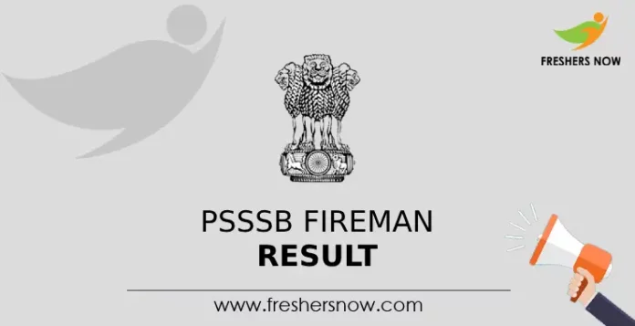 PSSSB Fireman Result