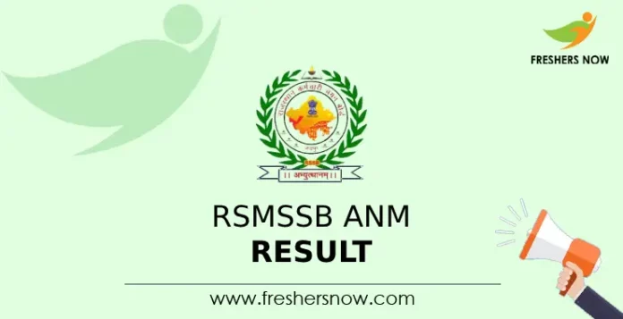 RSMSSB ANM Result 2024