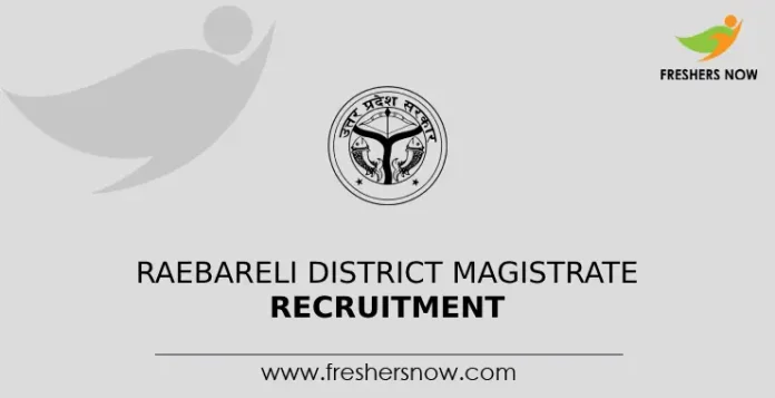 Raebareli District Magistrate Recruitment