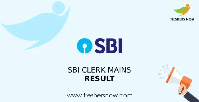 SBI Clerk Mains Result 2024