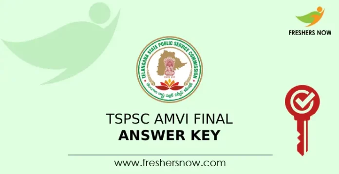 TSPSC AMVI Final Answer Key