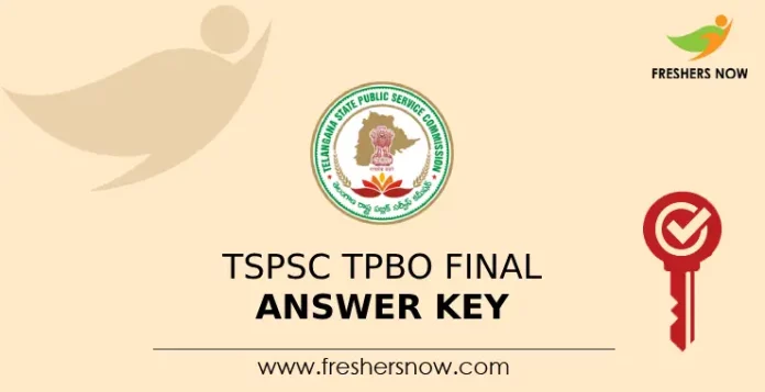 TSPSC TPBO Final Answer Key