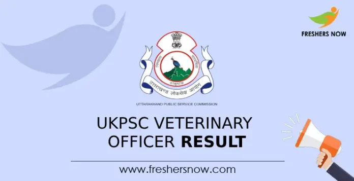 UKPSC Veterinary Officer Result