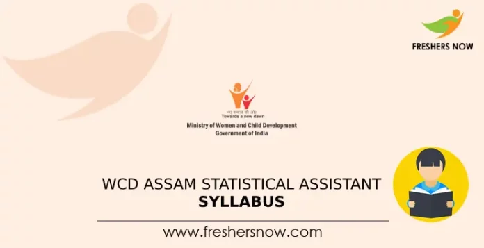 WCD Assam Statistical Assistant Syllabus