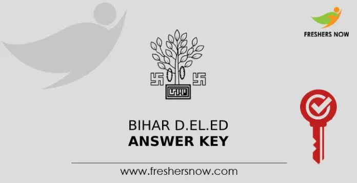 Bihar D.El.Ed Answer Key 2024