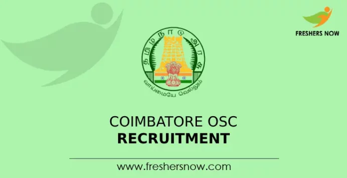 Coimbatore OSC Recruitment