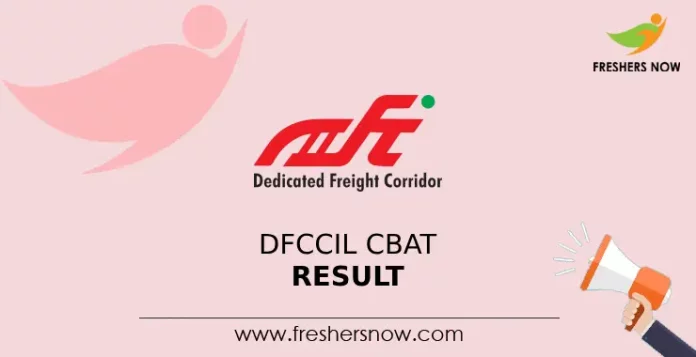 DFCCIL CBAT Result