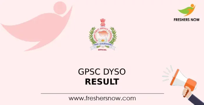 GPSC DYSO Result