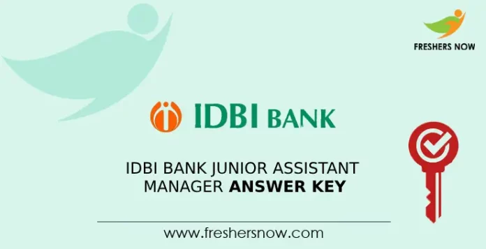 IDBI Bank Junior Assistant Manager Answer Key