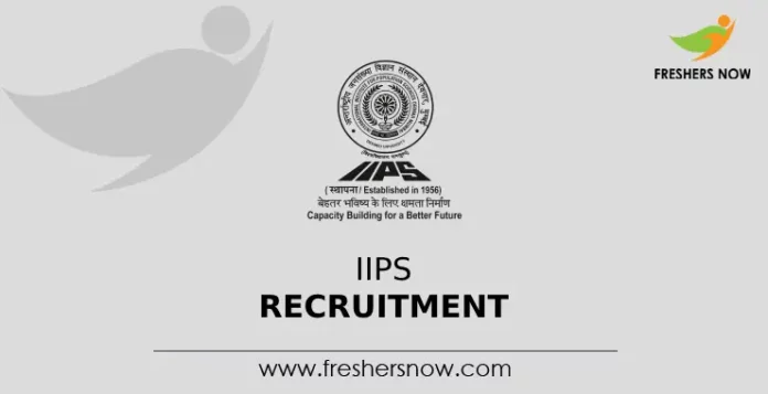 IIPS Recruitment