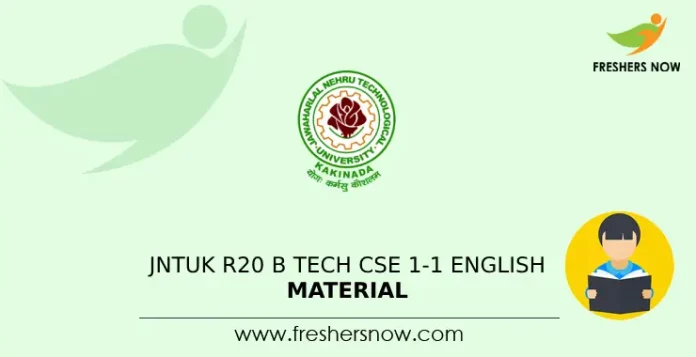 JNTUK R19 B Tech CSE 3-1 JNTUK R20 B Tech CSE 1-1 English Material