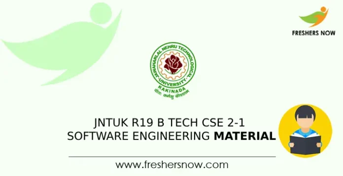 JNTUK R20 B Tech CSE 2-1 Software Engineering Material