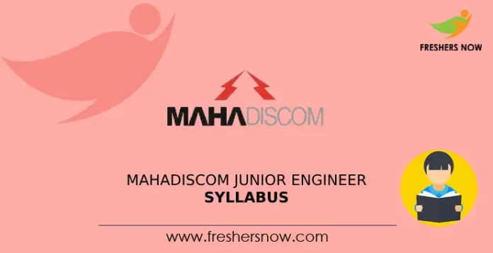 MAHADISCOM Junior Engineer Syllabus