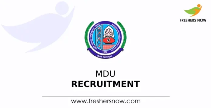 MDU Recruitment