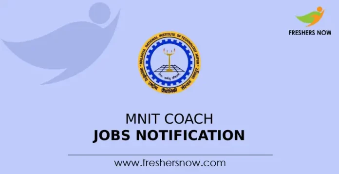 MNIT Coach Jobs Notification