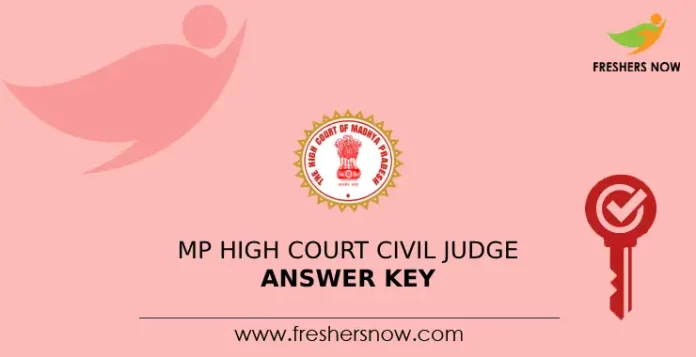 MP High Court Civil judge Answer Key