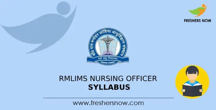 RMLIMS Nursing Officer Syllabus