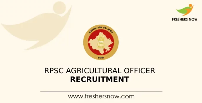 RPSC Agricultural Officer Recruitment