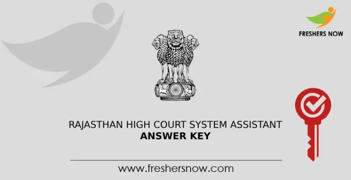 Rajasthan High Court System Assistant Answer Key