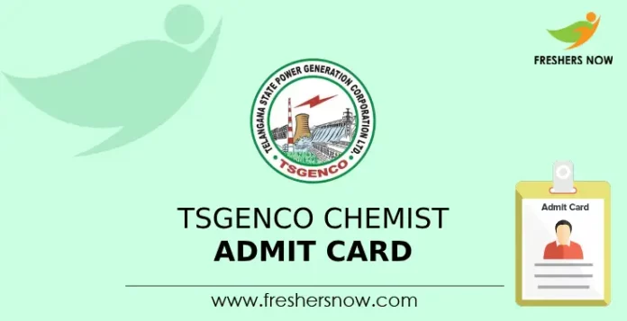TSGENCO Chemist Admit Card