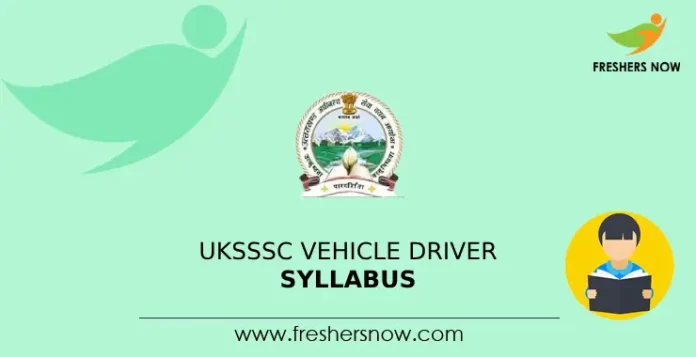 UKSSSC Vehicle Driver Syllabus