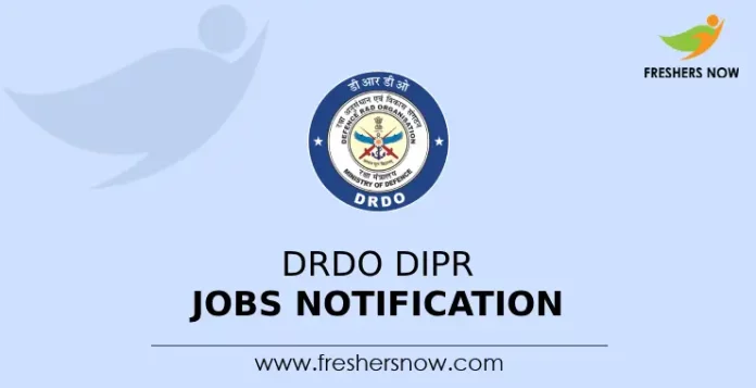 DRDO DIPR Jobs Notification 2024