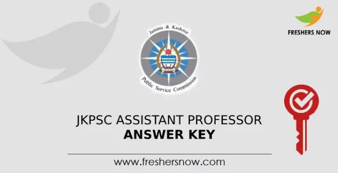 JKPSC Assistant Professor Answer Key 2024