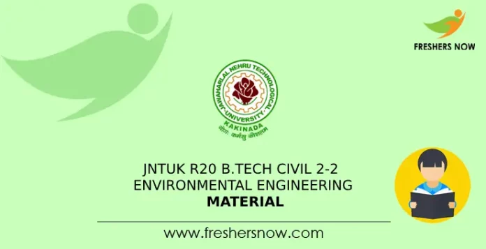 JNTUK R20 B.Tech Civil 2-2 Environmental Engineering Material