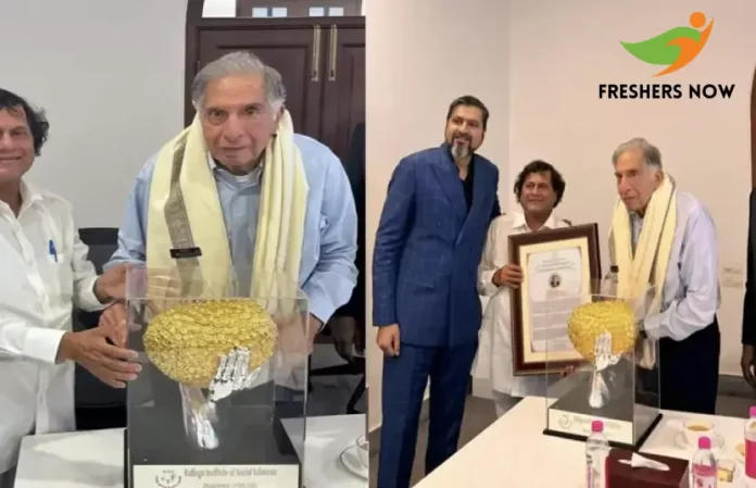 Ratan Tata Receives Prestigious KISS Humanitarian Award