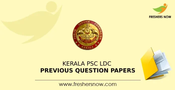 Kerala PSC LDC Previous Question Papers