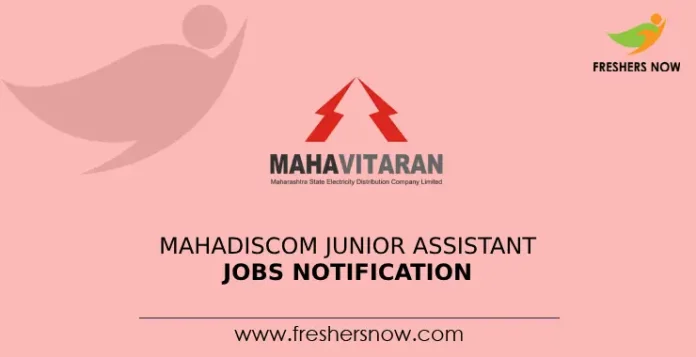 MAHADISCOM Junior Assistant Jobs Notification