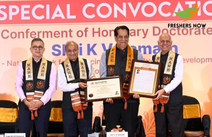 MAHE Confers Honorary Doctorate on K.V. Kamath