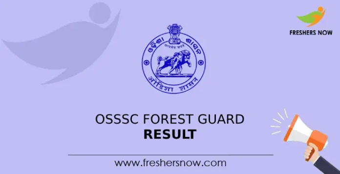 OSSSC Forest Guard Result 2024