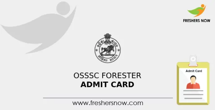OSSSC Forester Admit Card