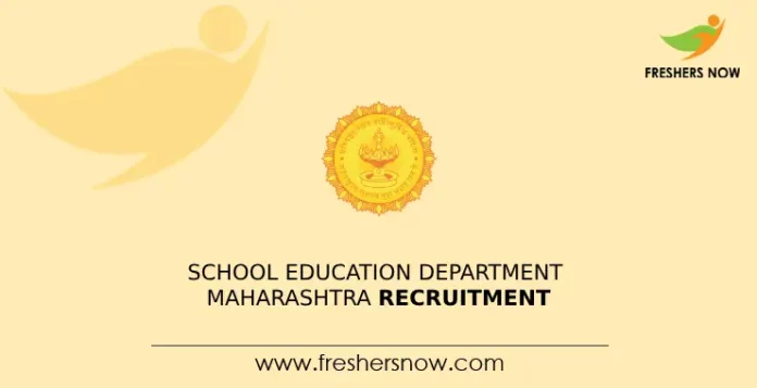 School Education Department Maharashtra Recruitment