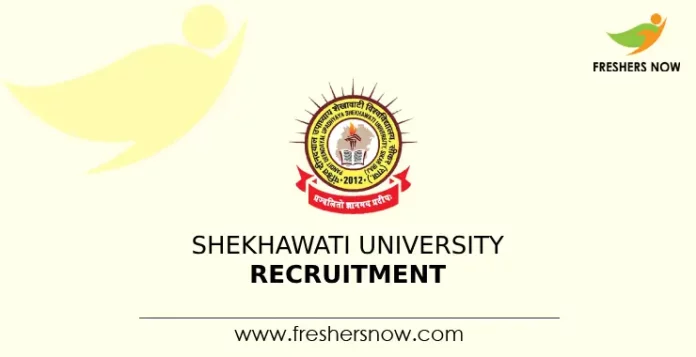 Shekhawati University Recruitment