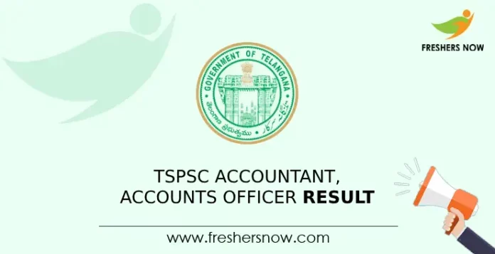 TSPSC Accountant Accounts Officer Result