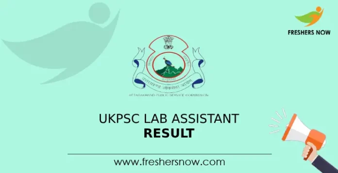 UKPSC Lab Assistant Result 2024
