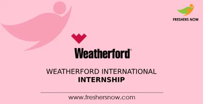 Weatherford International Internship