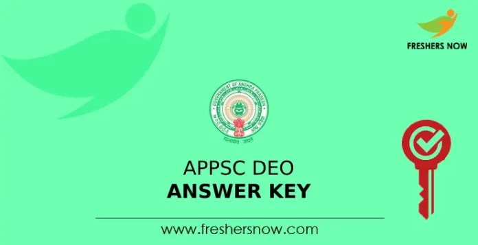 APPSC DEO Answer Key 2024