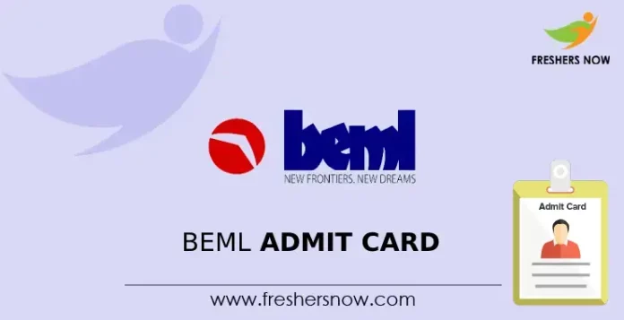 BEML Admit Card